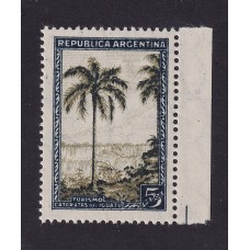 ARGENTINA 1935 GJ 763 ESTAMPILLA NUEVA MINT PAPEL CON RAYADO HORIZONTAL U$ 65